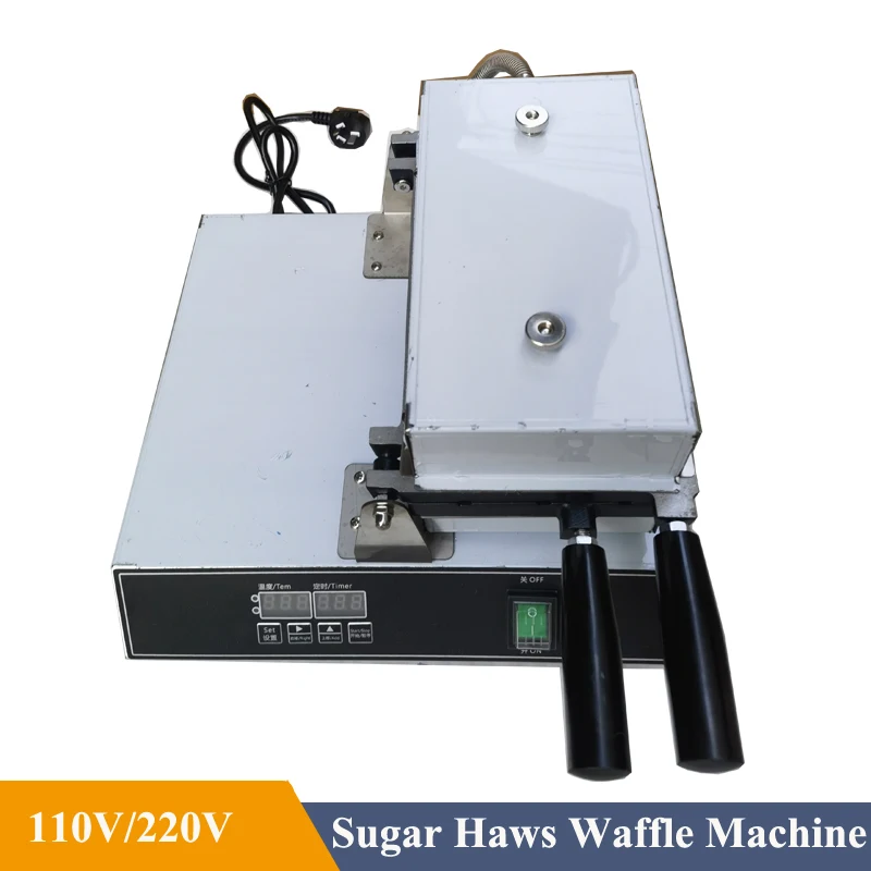 21-Hole Non-Stick Electric Skewer Waffle Maker Sugar-Coated Haws Shape Waffle Machine Ball Shaped Cake Baking Machine