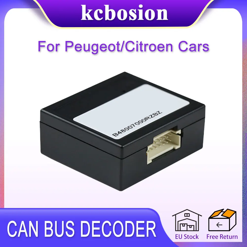 Kcbosion adattatore per autoradio Canbus Box amplificatore Decoder per Peugeot 2008 3008 4008 301 307 308 C3-XR C4 citroello auto 2 Din