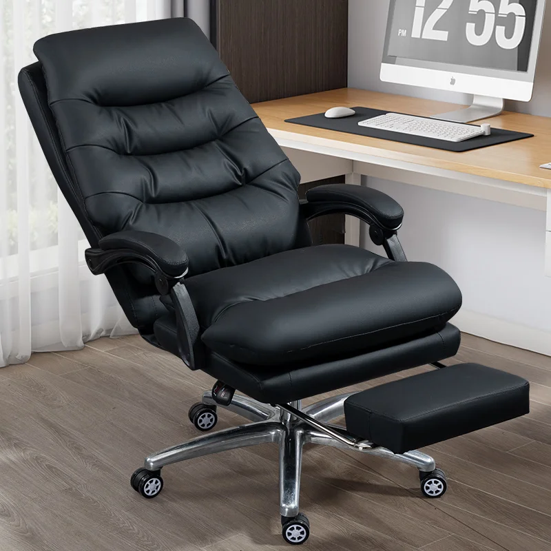 Leather Nordic Home Office Chair Gaming Vanity Makeup Mobile Floor Chair Executive Modern Revolving Chaise De Bureau Furniture