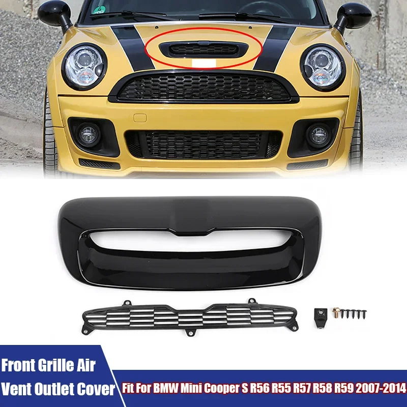 

New Front Grille Air Vent Outlet Cover Car Accessories Fit For BMW Mini Cooper S R56 R55 R57 R58 R59 2007-2014 (After June 2007)