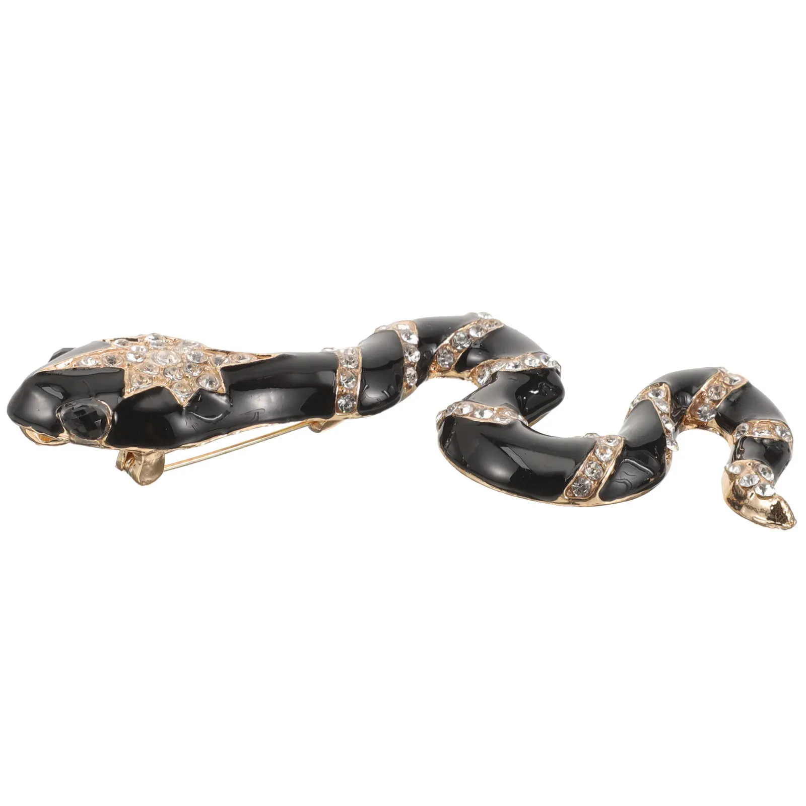 ثعبان بروش الحيوان التلبيب دبوس سبائك الزنك الملابس الأنيقة الديكور لفستان قبعة شال ظهره بروش دبوس للنساء #3