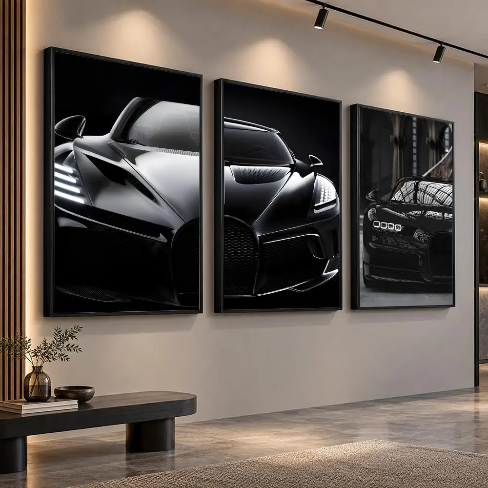 Luxury Supercar B-Bugatti Poster Home Living Bed Room Bar Hallway Sticky Wall Printing Waterproof Aesthetic Decor
