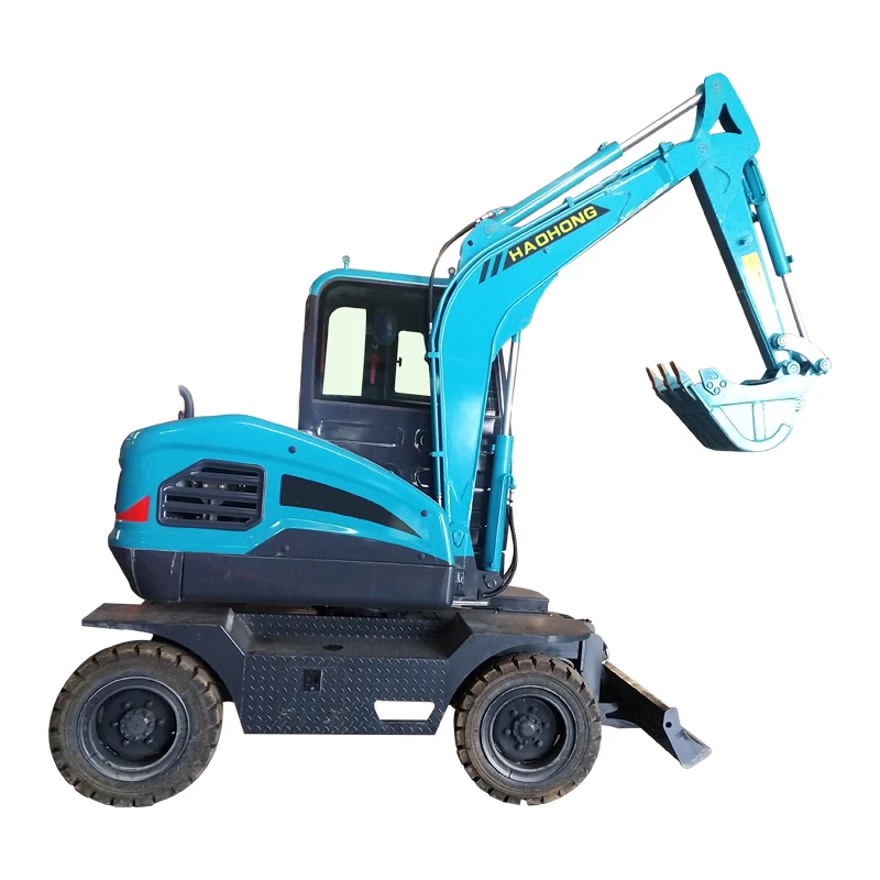 

4Ton Micro Retro Wheel Mini Excavator Escavator Hine On Sale