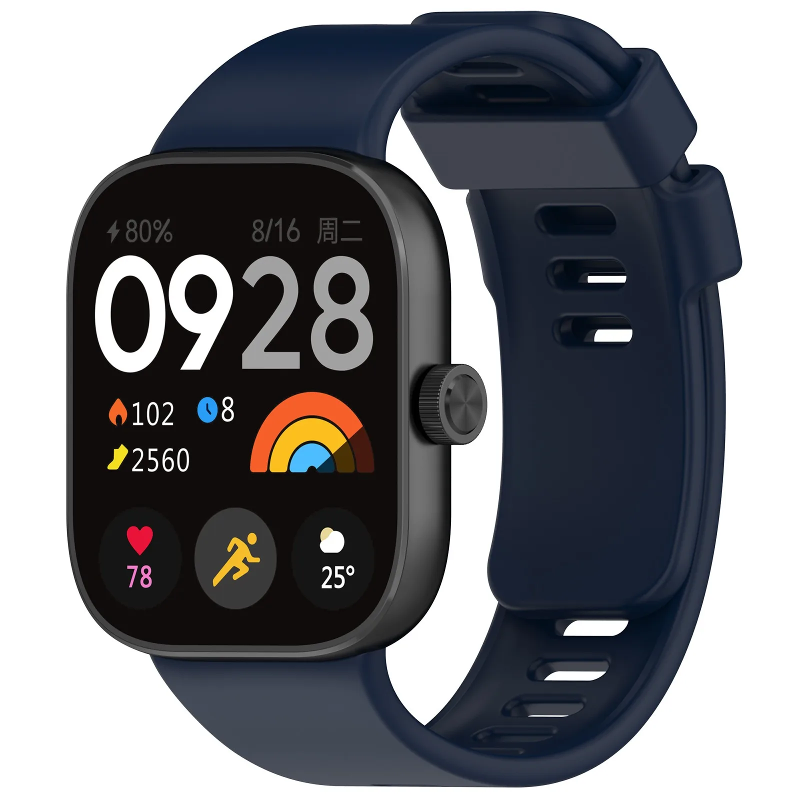 Pulseira de silicone para relógio Redmi 4, cinto de pulseira oficial, original para Xiaomi Mi Band 8 Pro, smartwatch, esporte, pulseira substituível