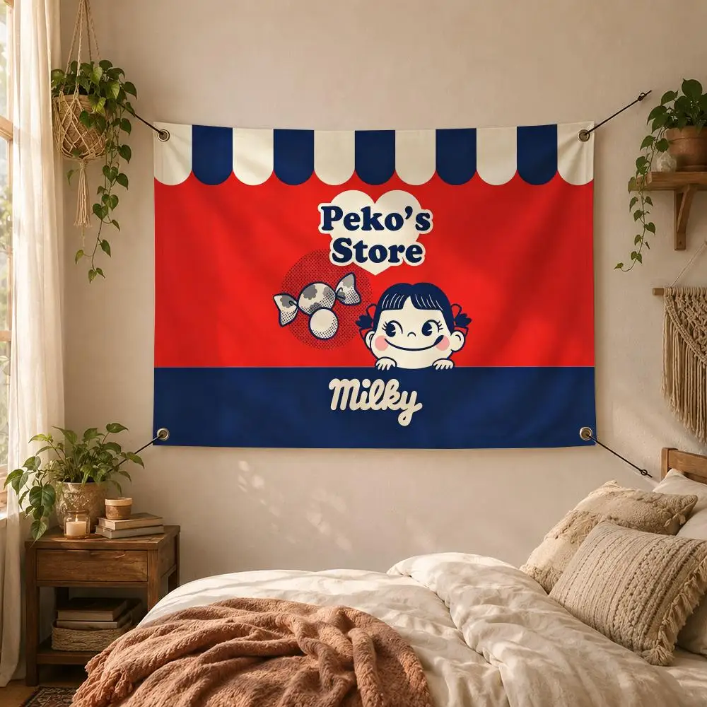Japanese Candy FUJIYA Official Flags Decorative Flag Banner for Outdoor Garden Yard Camping Party Home Wall Hanging Decor