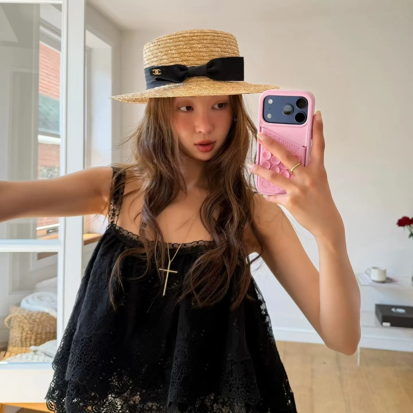 Nimo Home Chic Versatile Sweet Fashionable Strap Top Women's Short Length Polyester Fiber Outerwear Summer Season