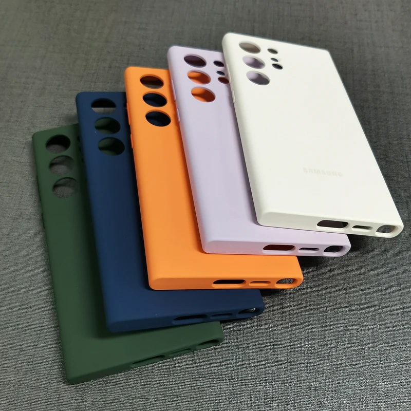 For Samsung Galaxy S23 Ultra Case Silky Soft-Touch Liquid Silicone Cover Full Back Protective Shell S23Ultra s23Ultra Phone Case