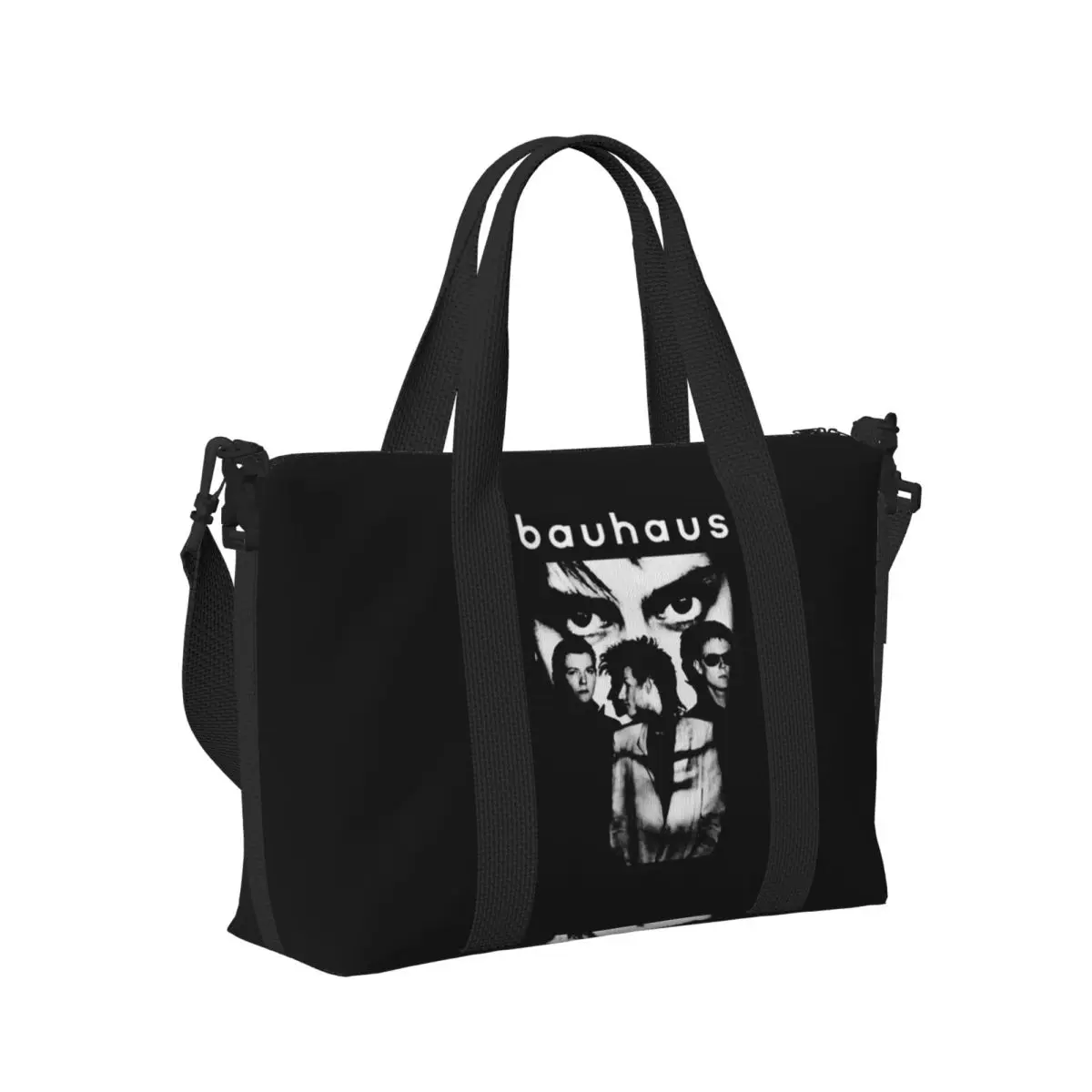 

Bauhaus Beach Travel Bag Large Capacity Tote Bags for Gym Yoga Women Shopping Duffle Shoulder Bag