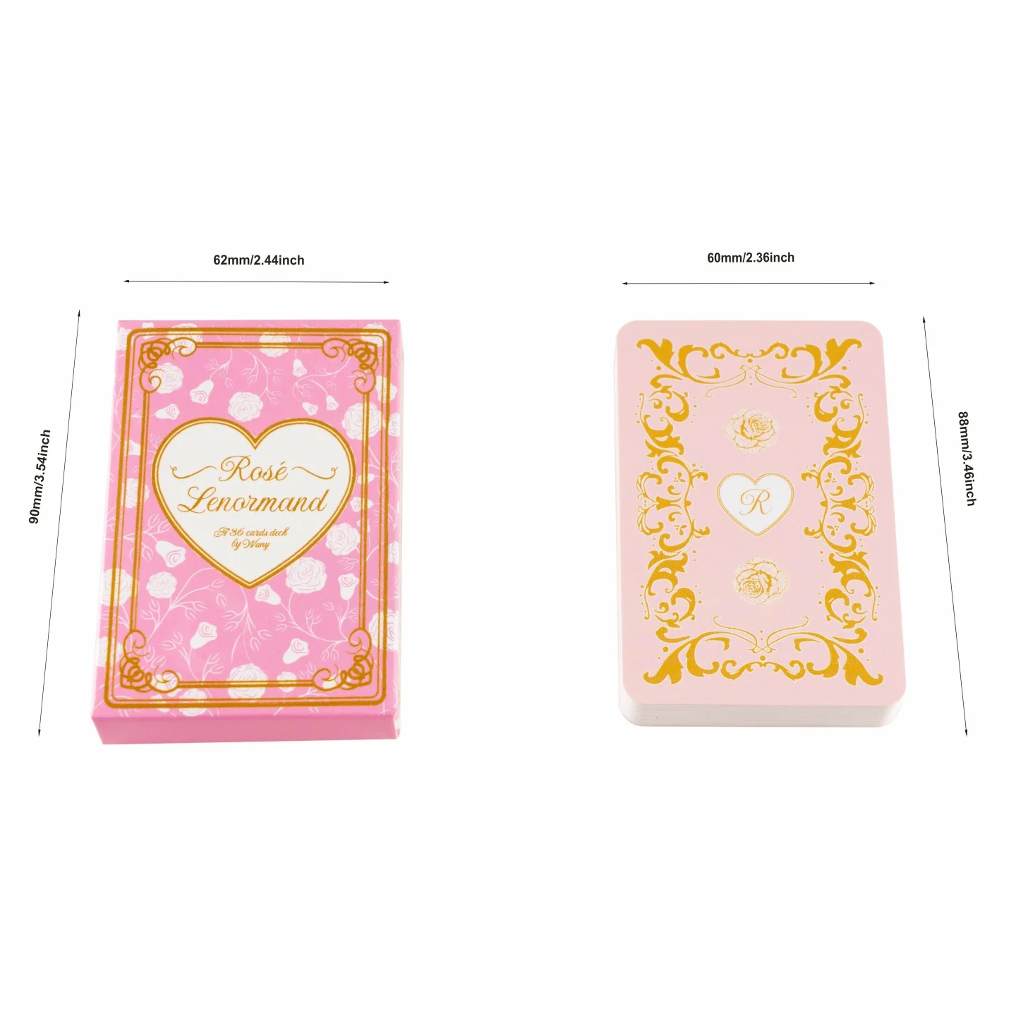 Traditional Beline Rose Lenormand Cards 36 System Traditional Tarot Deck for Gaming And Entertainment Unlimited Players
