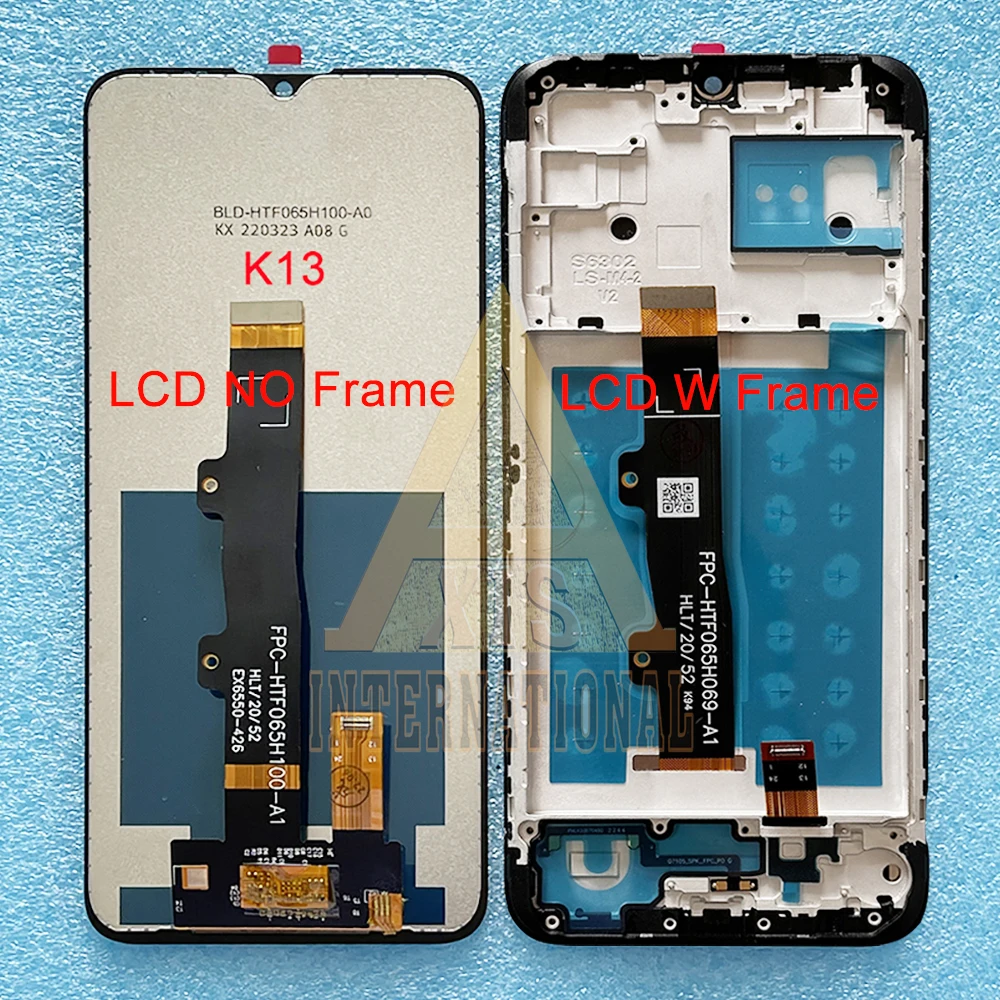 Original New For Lenovo K13 K13 Note LCD Display Screen+Touch Panel Digitizer For Lenovo K13 Pro XT2129-3 LCD Screen Frame