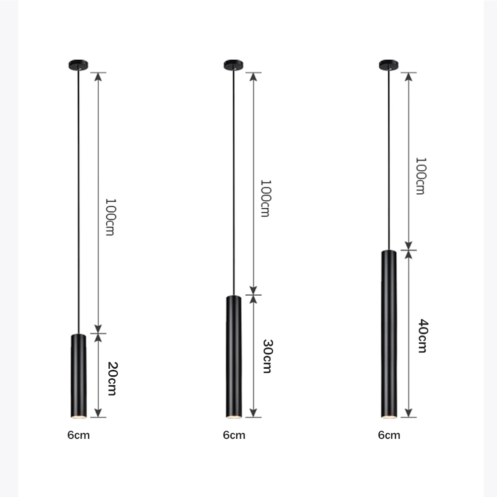 LED أضواء المسارات الأضواء 5 واط COB مصباح مسار 220 فولت 110 فولت Led السكك الحديدية بقعة السقف أنبوب طويل قلادة أضواء الملابس متجر بار ديكور