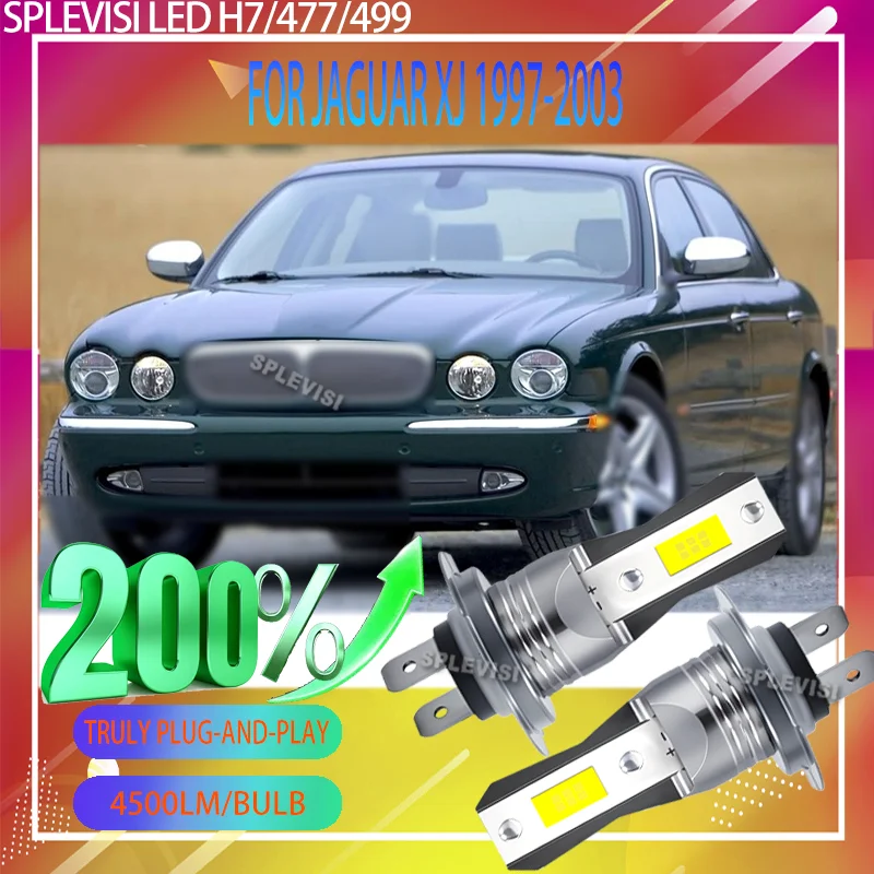 The complete H7 LED solution: bright, durable, simple 6000K white Car Light For Jaguar XJ 1997 1998 1999 2000 2001 2002 2003