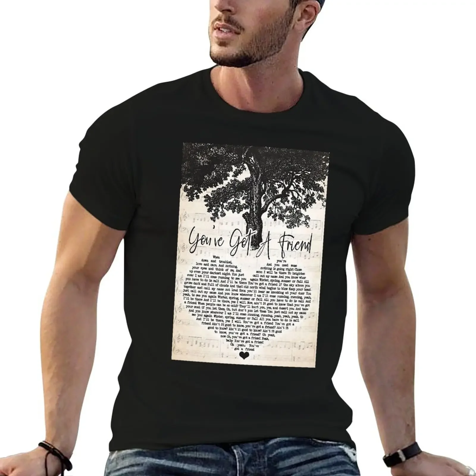 You Got A Friend Lyrics - Carole King T-Shirt shirts graphic tee plus size tops graphic t shirt vintage funny t shirts men