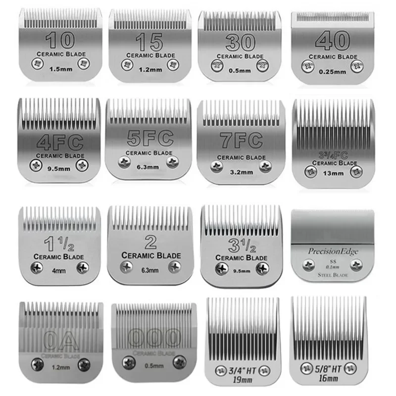 ماكينة قص الحيوانات الأليفة والكلاب والقطط والحصان، شفرة سيراميك قابلة للفصل لمعظم ماكينة قص الحيوانات من سلسلة Andis وOster A5 وWahl KM