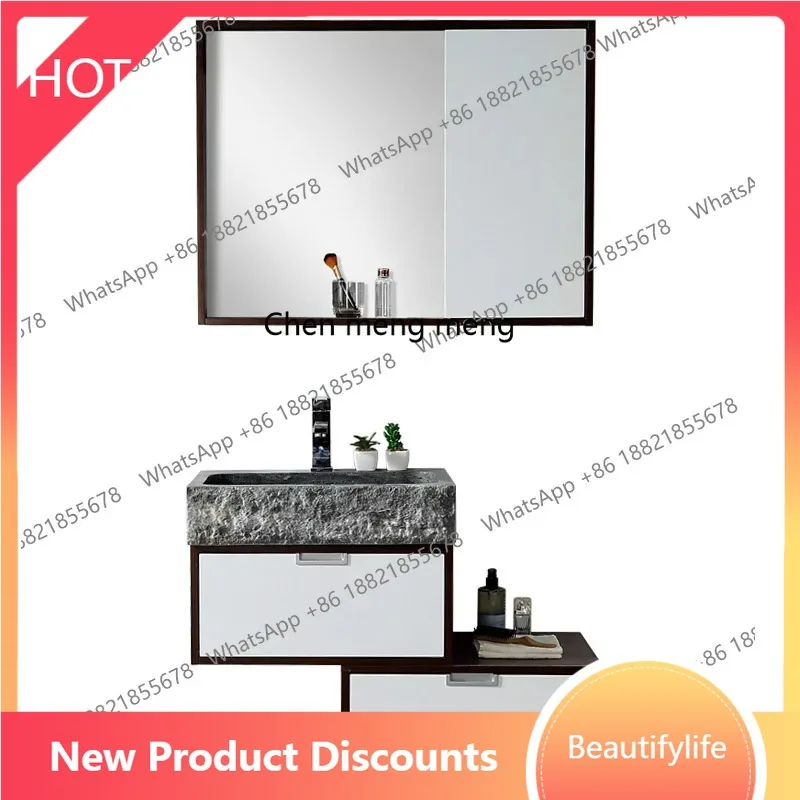

A13 Washstand Washbasin Pool Household Bathroom Cabinet Toilet Balcony Art Modern Simple Washbasin Cabinet Combination