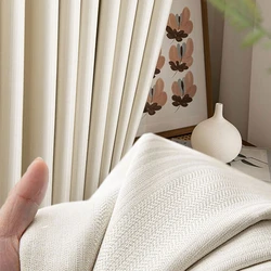 Bedroom Thickened Soundproof Curtain Large Area Balcony Blackout Drapes Floor-to-ceiling Window Curtains Home Living Room Drape