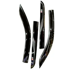 Injection Wind Deflectors Black Rain 3mm GR Window Visor Accessories for Toyota Hilux 2015-2023 Double Cabs Easy Installation