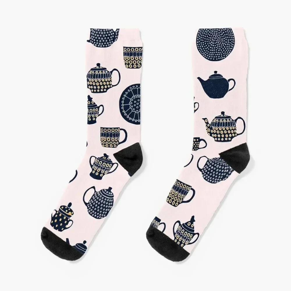 

Tea Time Socks retro tennis Socks Men Women's