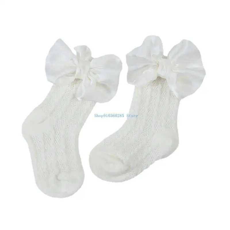 

K9FF Lovely Baby Headband/Socks Non Slip Jacquard Socks with Bowknot Detail Decor