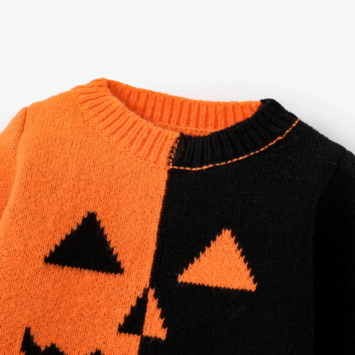 PatPat Baby Boy/Girl Childlike Halloween  Pattern Sweater Soft and Comfortable  Perfect for Outings and Daily Wear