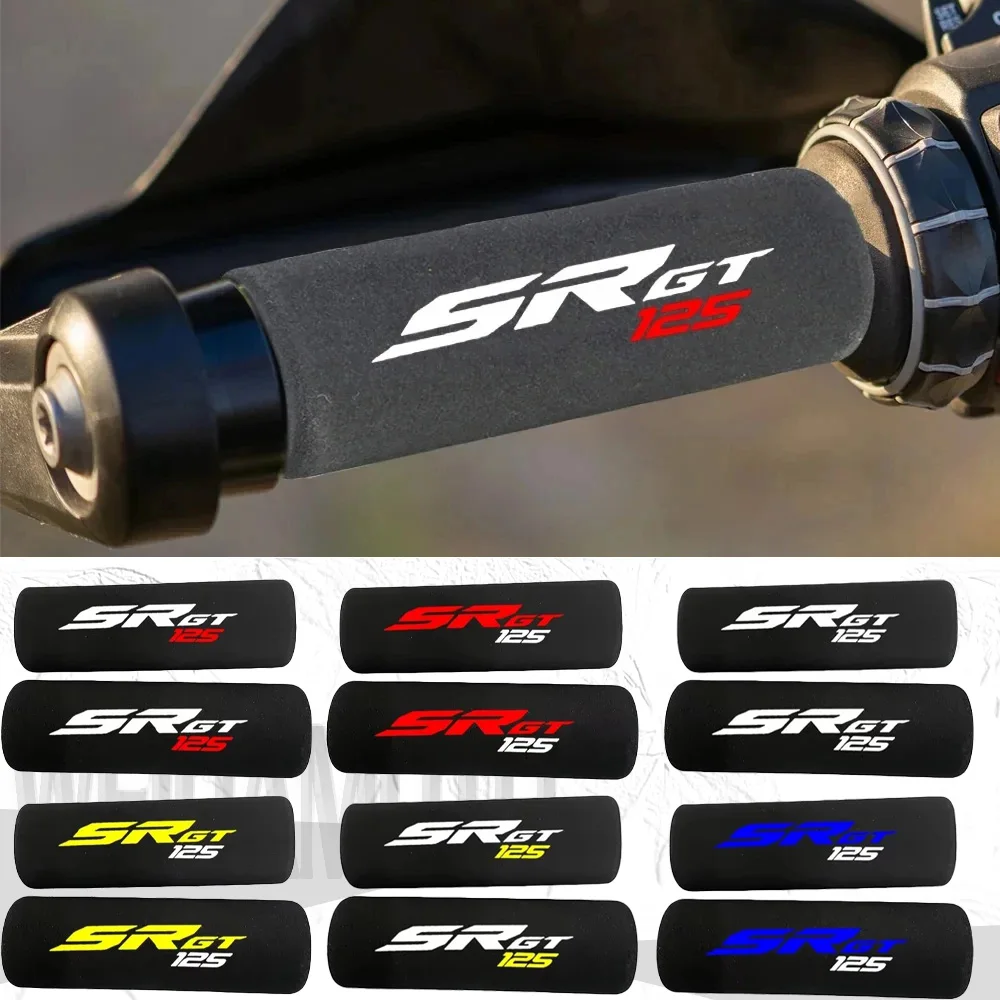

Motorcycle Grip Cover Shockproof Motorcycle Sponge Grip Non-Slip Handlebar Grip Sponge Cover for Aprilia SR GT 125 200 2022-