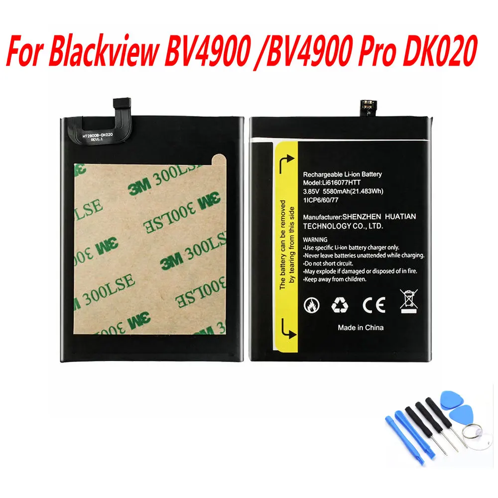 NEW Original 5000mAh LI616077HTT Battery For Blackview BV4900 BV4900 Pro DK020 Mobile Phone