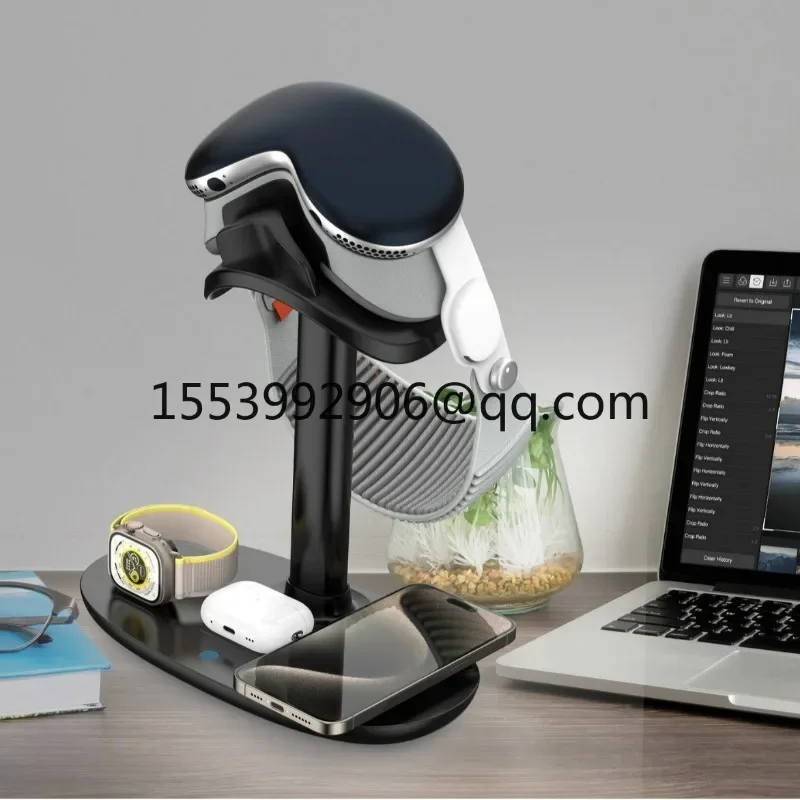 VR glasses hanger, four-in-one mobile phone watch headset wireless charging