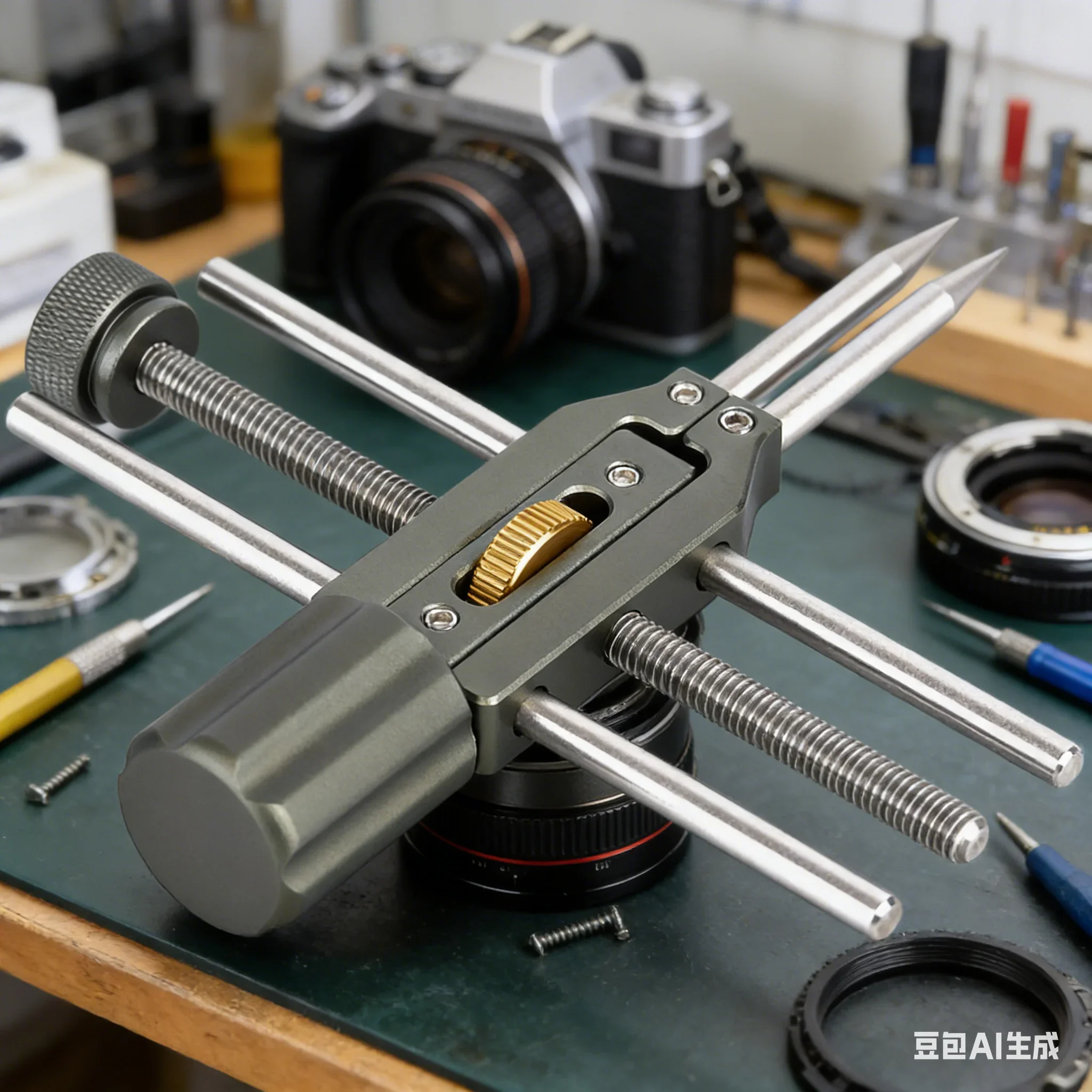 

1pc Camera Lens Repair Tool Tainless Steel Quick Adjustable Width Knob Camera Lens Disassembly Shaping Maintenance Accessories