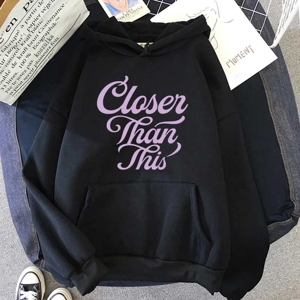 Jimin Closer Than This Hoodie 2024 Fashion Women Hoodies Harajuku Aesthetic Clothes Unisex Fleece Pullover Sweatshirt Vintage