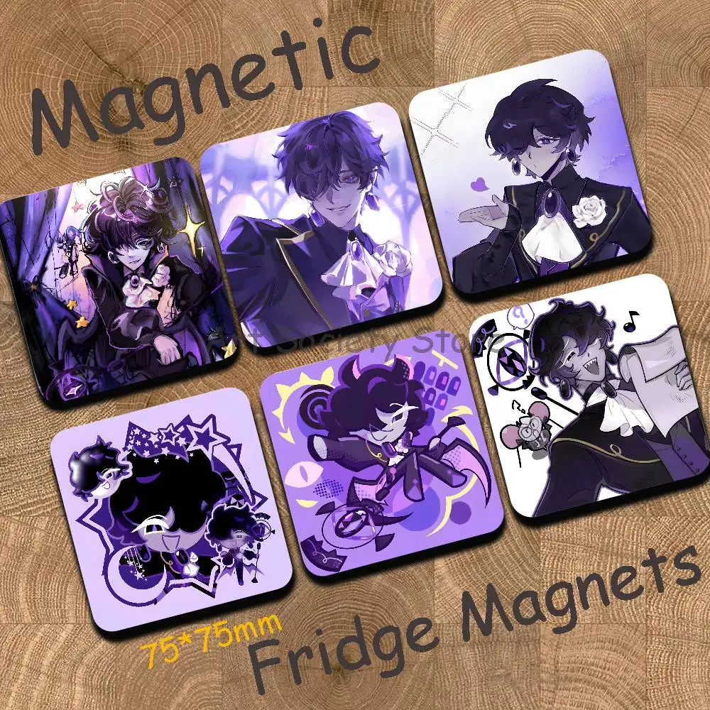 Black Sapphire C-Cookie Fanart Refrigerator Magnets Cute Cartoon Magnetic Personality Decorations Creative Gifts