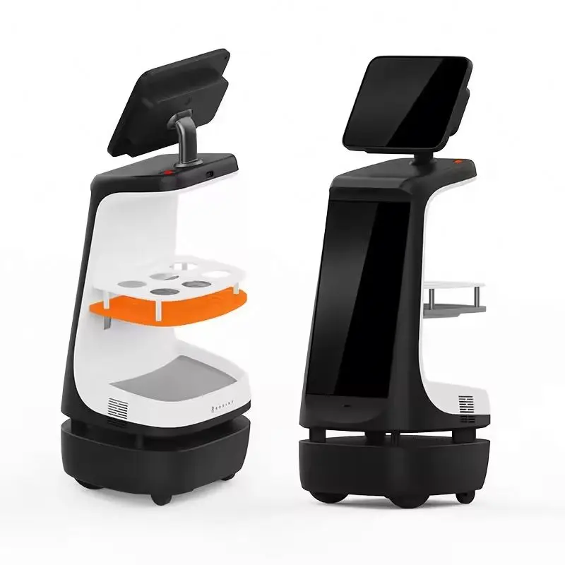 Autonomous Obstacle Avoidance Commercial Reception Robot Waiter Food Service Robot for Delivery