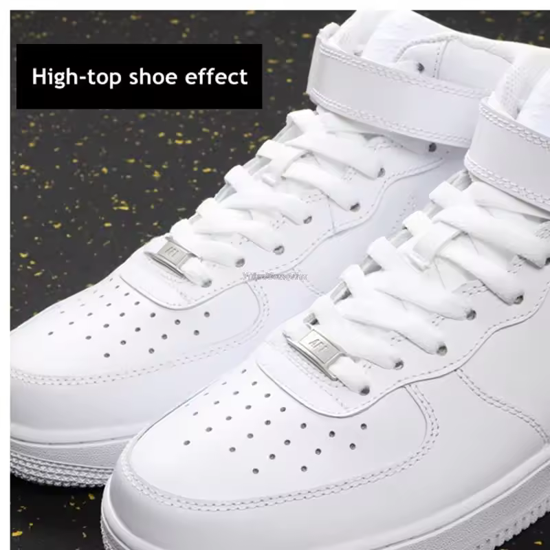 4Pcs AF1 Shoelaces Black White Flat laces and Shoe Decoration Suit Sneaker Shoelace Air Force one Shoes Accessories - Image 6