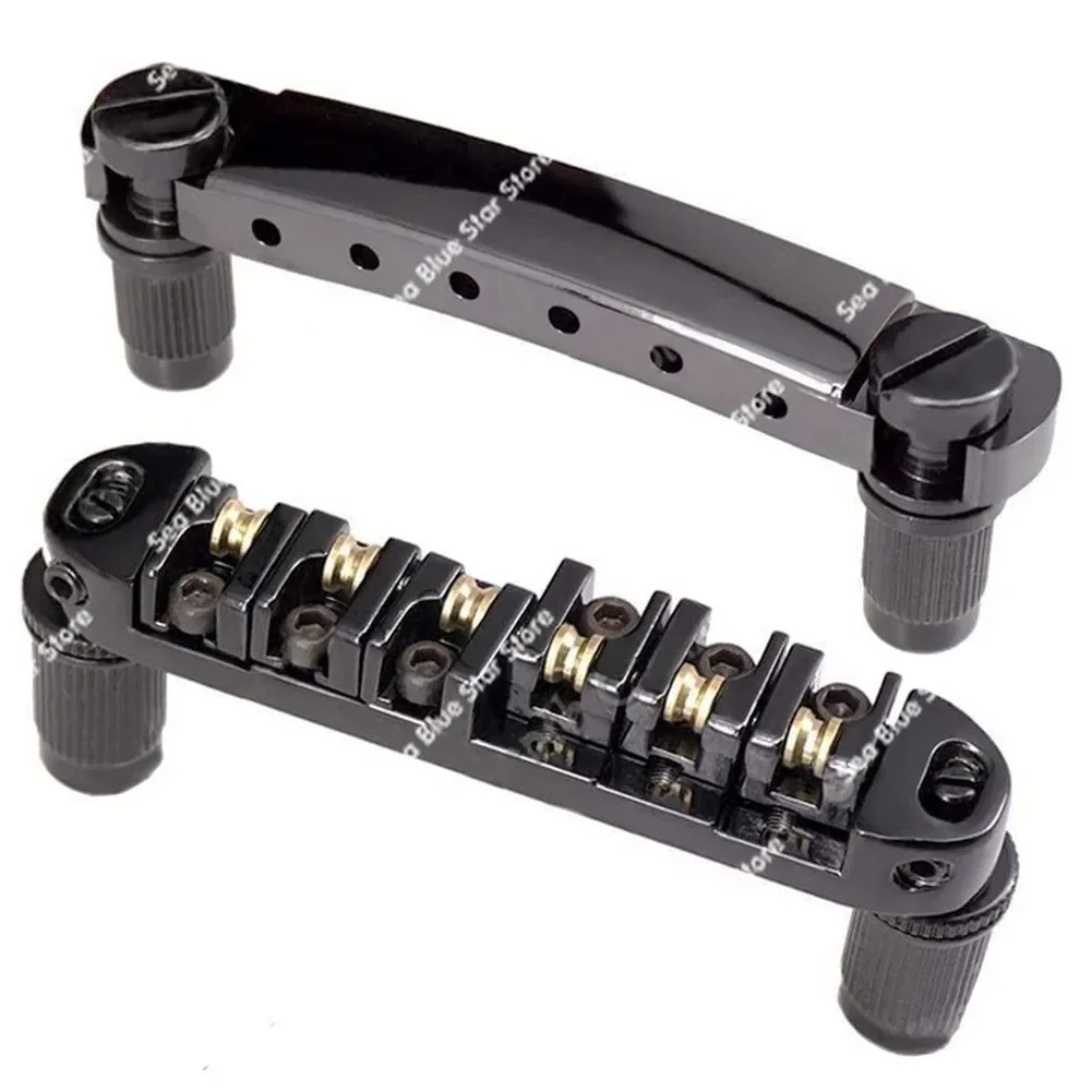 

LP SG Мост для электрогитары Струнная доска Верхний и нижний струнный мостик Шариковый ролик Les Paul Bridge