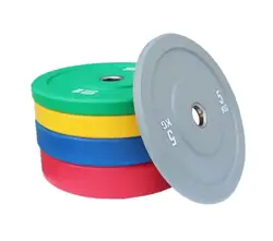 Commercial Weightlifting Color Weight Plate Hot Plate Rubber Bumper Gym Weight Plate Barbell Plate