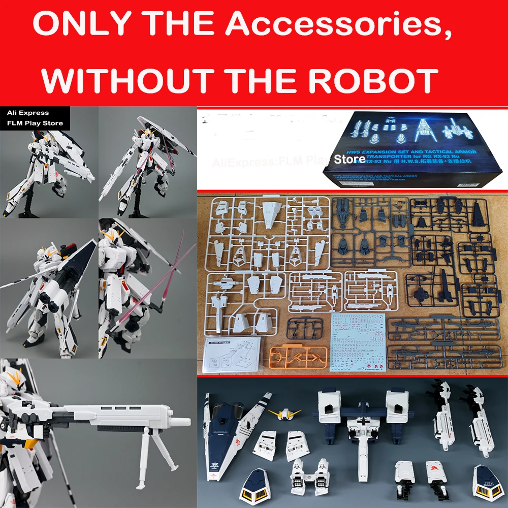 AUF LAGER Weapo Upgrade Kit für HWS Expansion Set Tactical Armor Transporter für RG Rx 93 Nu GD Montage Zubehör