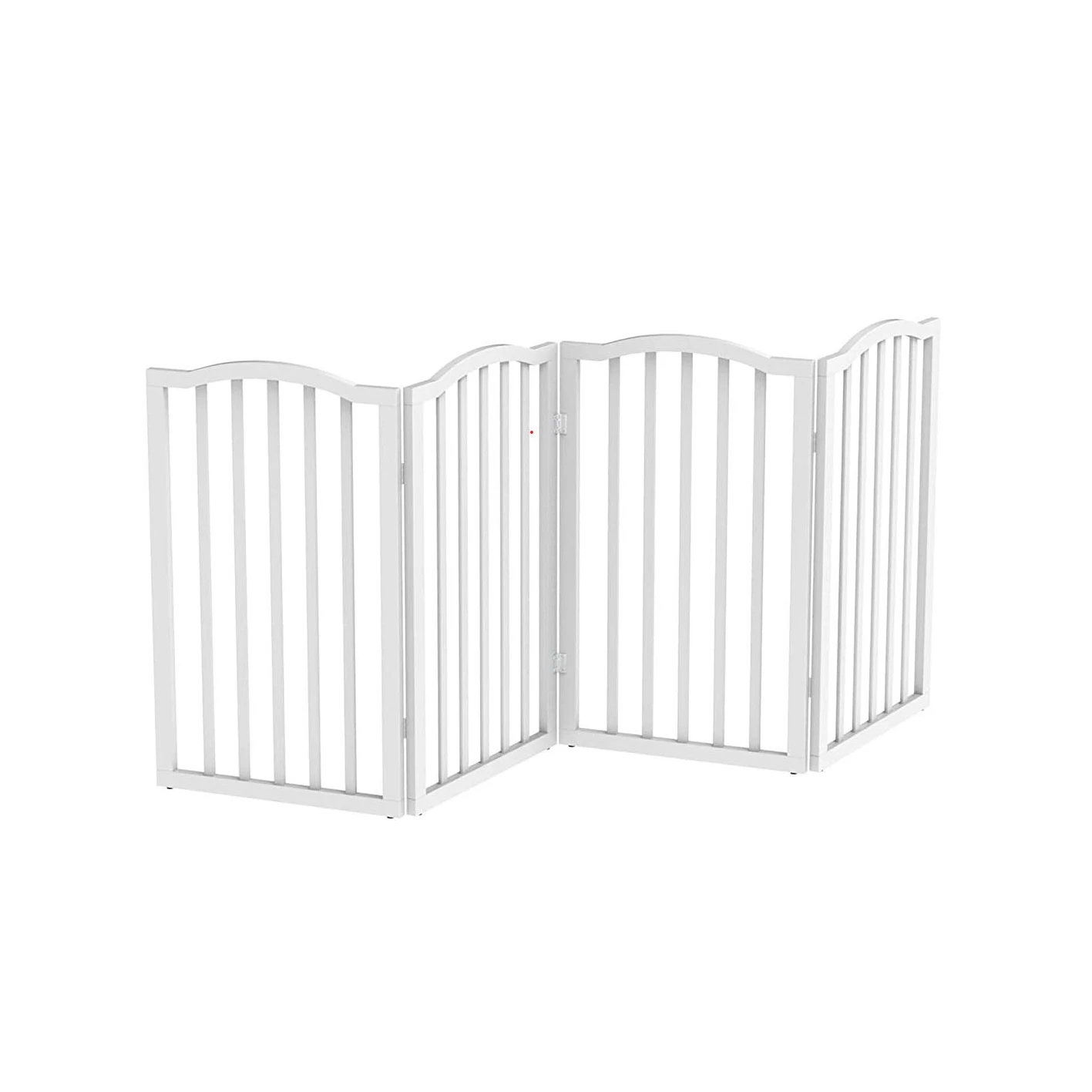 

Freestanding Pet Gate Wooden Folding Fence For Doorways Stair