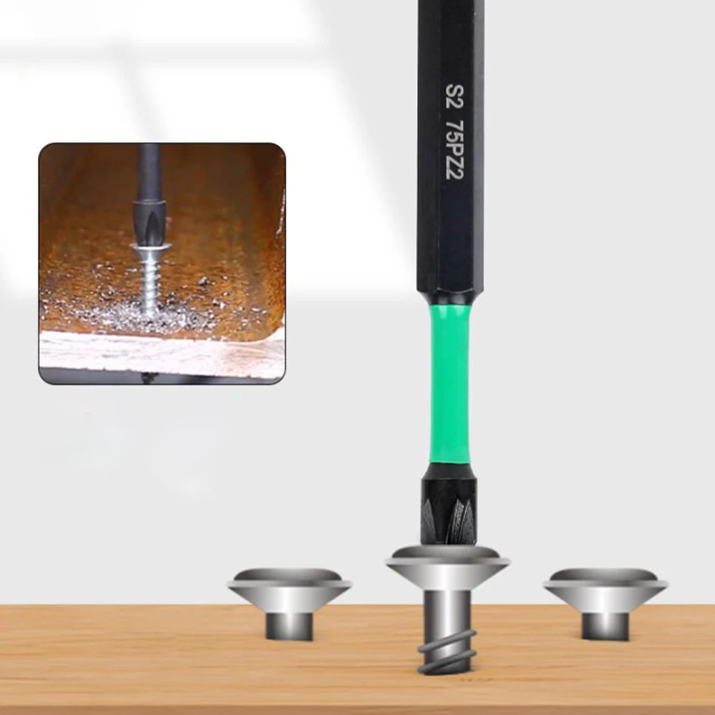 25mm-150mm Screwdriver Bit Alloy Steel For PZ-2 For Furniture Installation Home Repair Tool For Pozidriv Hex Screwdriver Bit