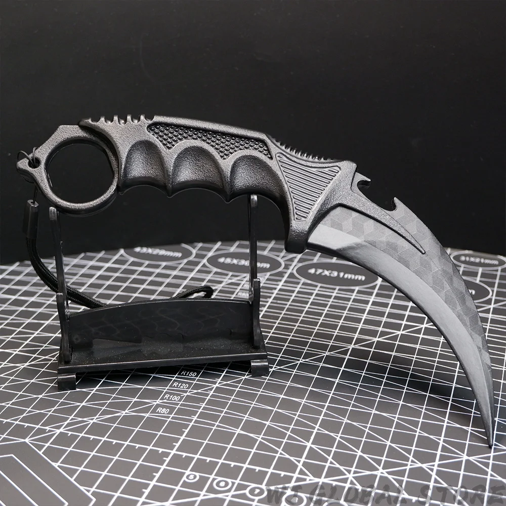 23 cm GO Spiel Peripherie Karamabit Klaue Messer Waffen Modell Cosplay Prop PP Kunststoff Material Training Messer Ornament Junge Spielzeug geschenk