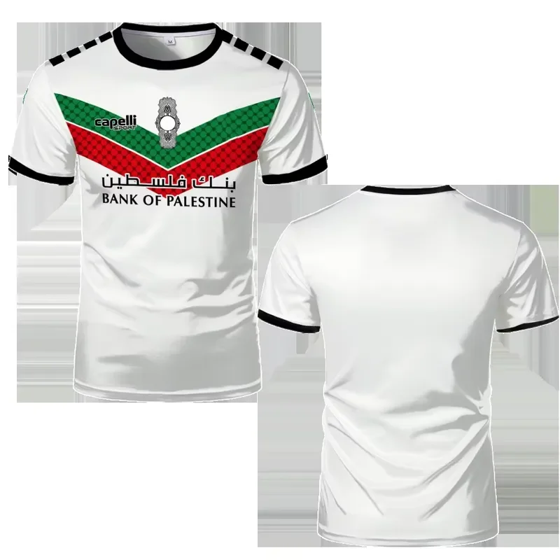 3D Print Mens Palestinian Flag T Shirt 2026 Palestine Football Jersey Men Clothing Adult Kids Light Soccer Uniforms Casual