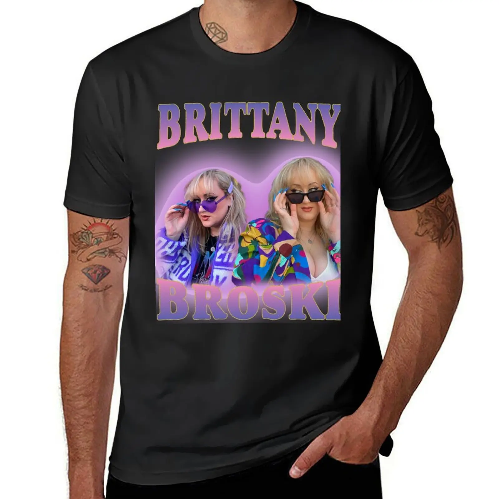 Brittany Broski Vintage Style T-Shirt tees customs design your own Men's t-shirts