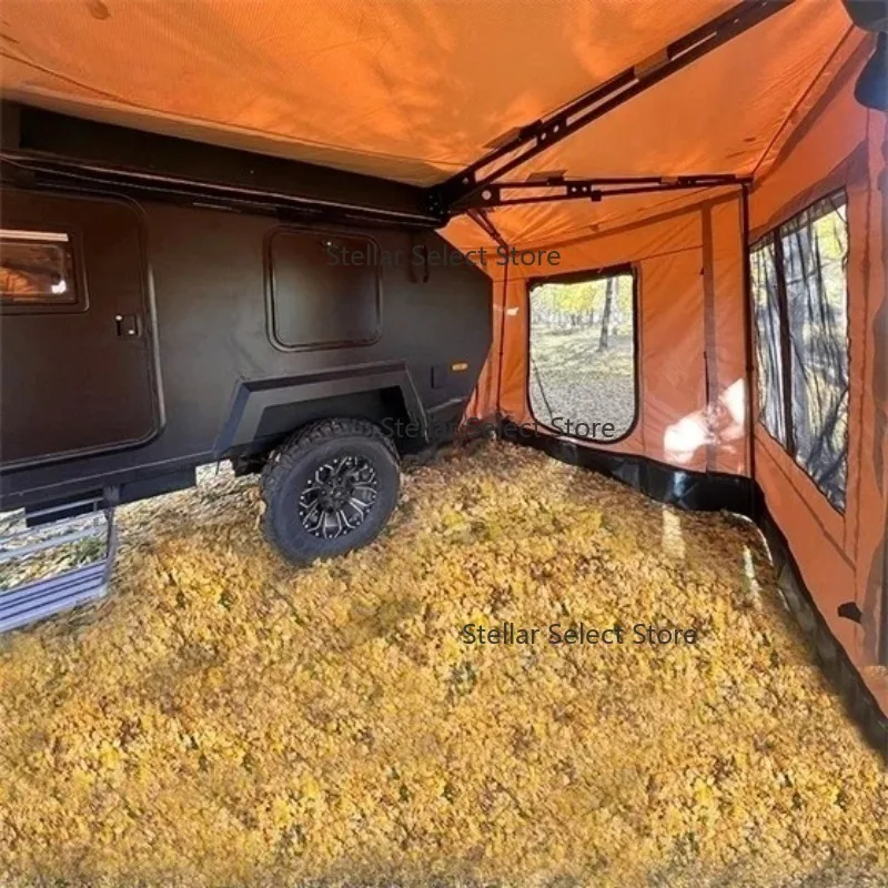 Tente de toit de voiture extérieure 4X4, grande Extension ouverte, auvent latéral de toit à 270 degrés pour voitures, tente de camping, toit de voiture