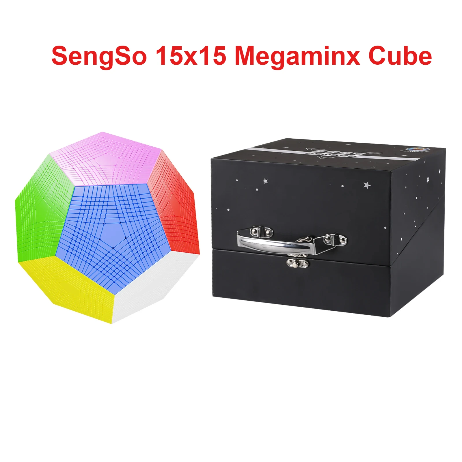 SengSo-Cube magique de vitesse Megaminx, casse-tête sans autocollant, Shengshou, dodécaèdre, 12 visages, jouets professionnels, cadeaux, 15x15