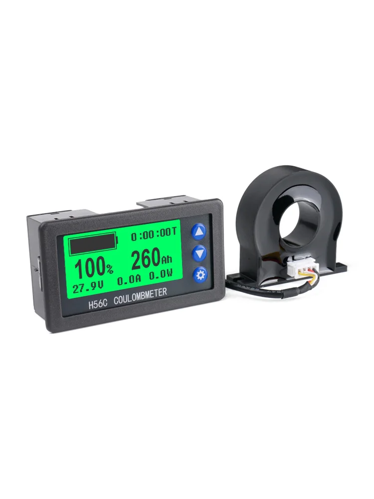 H56CH Hall Coulomb Meter Electric Car Saloon Car Electricity Indicator Lead-acid Lithium Battery Voltage Ammeter