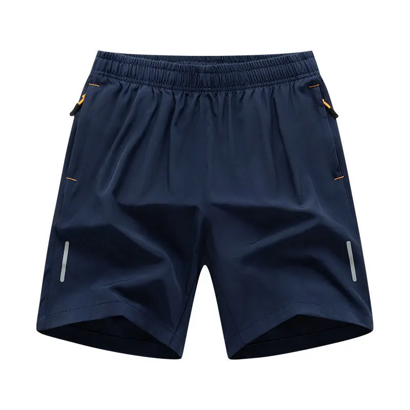 2024 Casual Sports Shorts for Men's Summer Ice Silk Breathable Loose Large Size Cool and Quick Drying Fashion Elastic Casua