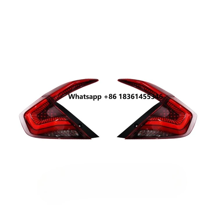 For Civic 2016 - 2021 Auto Parts Light Modified Motion Turning Braking Moving Car Tail Lamp Led Tail Lights