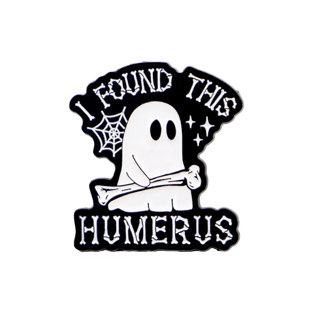 Cartoon Metal Ghost Brooch Creative Cartoon Bag Badges Clothing Brooches and Personalized Accessories