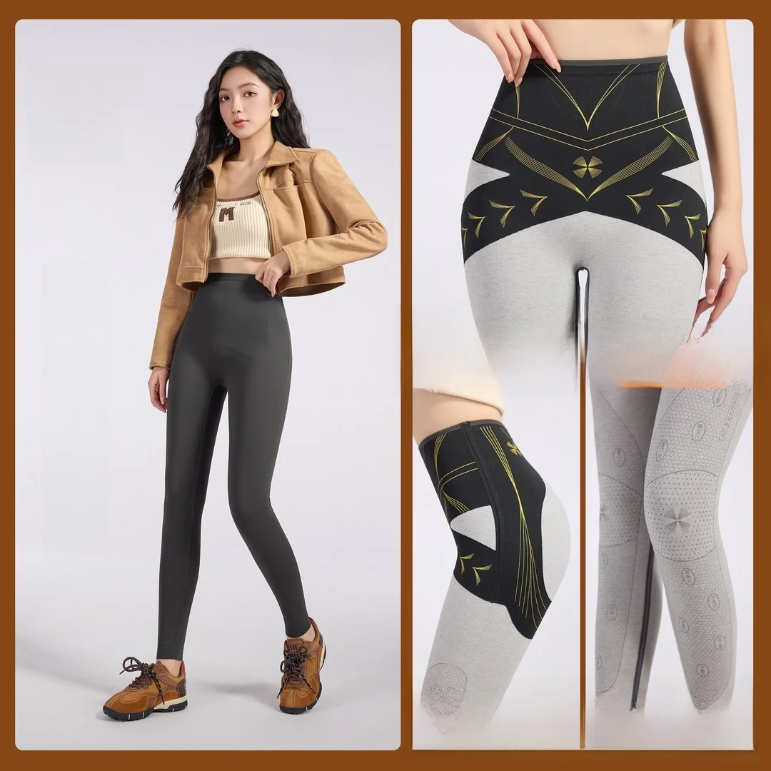 

Tini a arkskin Yoga Pants High Waist Fce Lined Spor Base Layer Trousers Autumn Winter New Sle Casual High Wais...