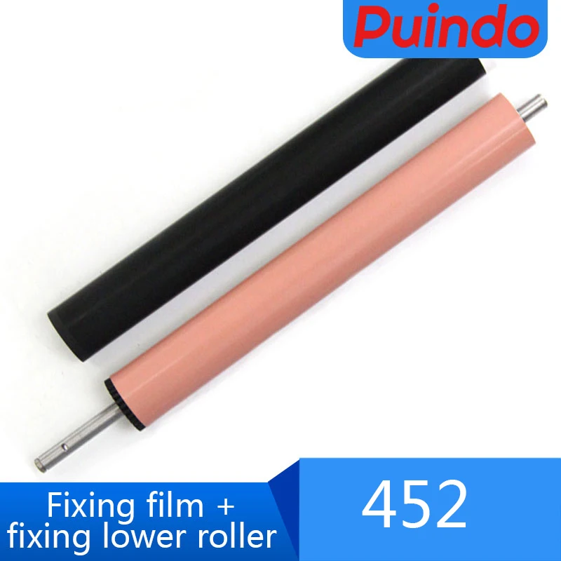 1 set 377 Lower Pressure Roller + Fixing Film Sleeve For HP 477 452 M377 M477 M452 M377dw M477fdn M477fdw M477fnw M452dn M452