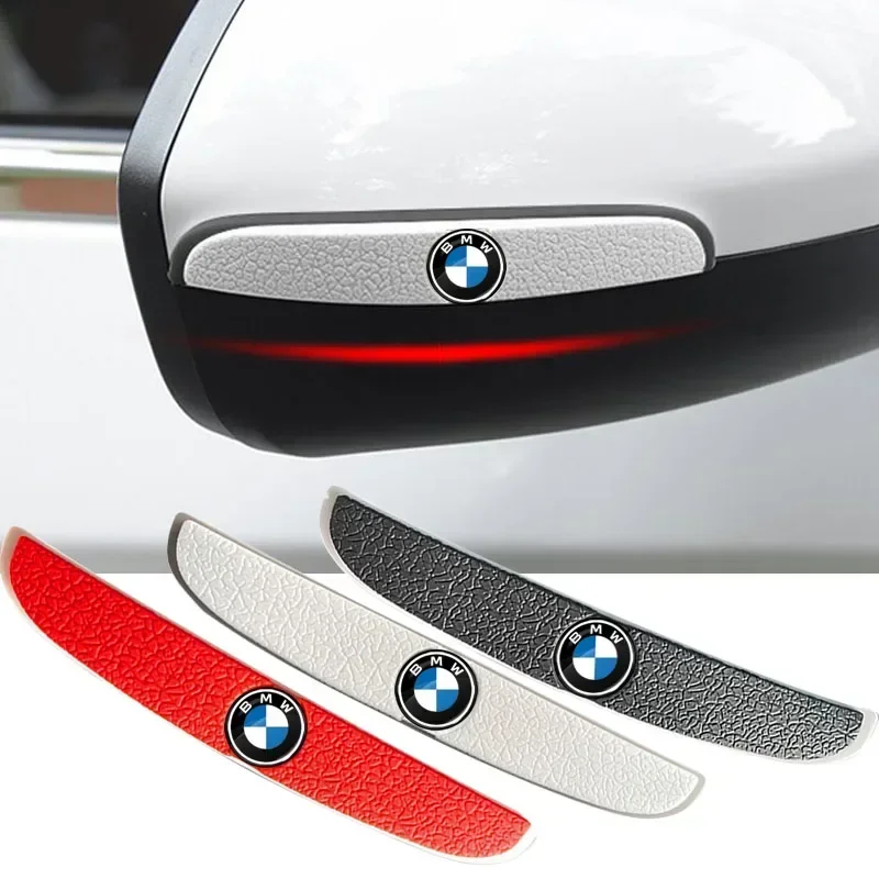 Car Door Rearview Mirror Anti-Collision Protector Strip Badge For BMW X1 X2 X3 X5 X4 X6 X7 G30 G20 G32 G11 G12 F40 F30 F20 F10