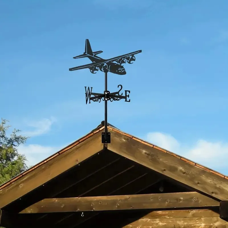 Outdoor Wind Vane Garden Decoration,Roof Decoration Props Simulated Aircraft, Iron Art Farm Festival Supplies Gift from a friend